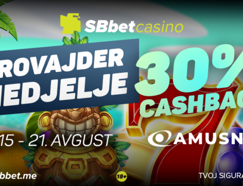 Provajder nedjelje – CASHBACK 30%!