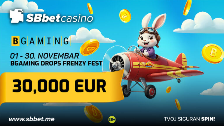 BGAMING DROPS FRENZY FEST – 30.000€
