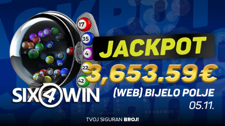 SIX4WIN JACKPOT – 3.653€