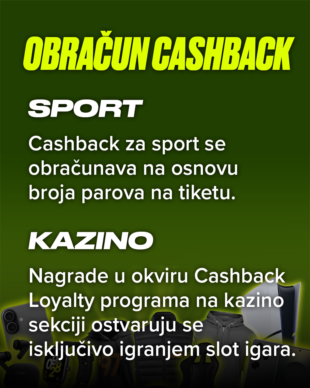 3. Obračun cashback