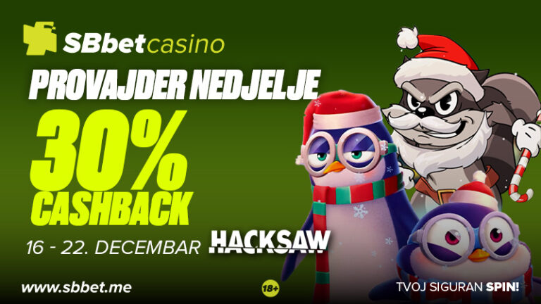 Provajder nedjelje – CASHBACK 30%!